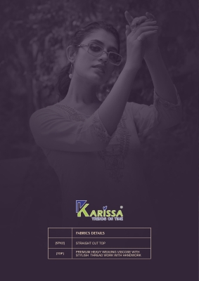 Karissa by Charvee heavy reyon thread work kurti pant and dupatta catalogue  readymade suit catalogs