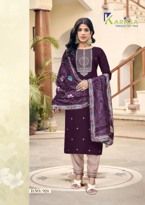 Karissa by Latika Premium Reyon kurti with pant and dupatta catalogue at low rate readymade suit catalogs