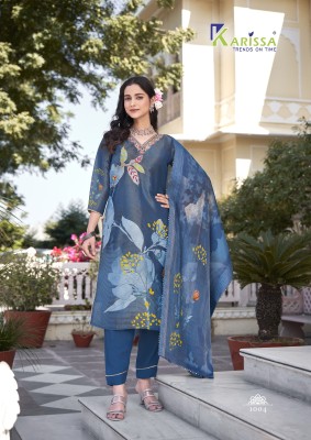 Karissa by Nityaa vol 1 Fancy digital printed top bottom with dupatta  with low rate readymade suit catalogs