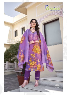 Karissa by Nityaa vol 1 Fancy digital printed top bottom with dupatta  with low rate readymade suit catalogs