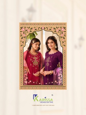 Karissa by bandhej fancy digital printed kurti pant and dupatta catalogue at low rate readymade suit catalogs