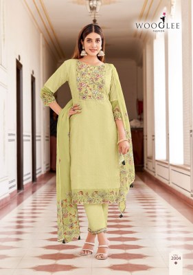 Kashmira by Wooglee Soft Cotton Thread Handwork readymade suit with affordable rate  readymade suit catalogs