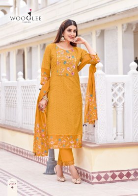Kashmira by Wooglee Soft Cotton Thread Handwork readymade suit with affordable rate  readymade suit catalogs