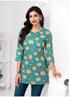 Kashvi Vol 5  MCM Pure cotton Printed Short western top catalogue at affordable rate western wear catalogs