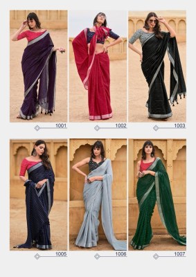 Kashvi creation by Abhilasha vol 3 Linen silk saree with embroidered blouse catalogue at affordable rate sarees catalogs