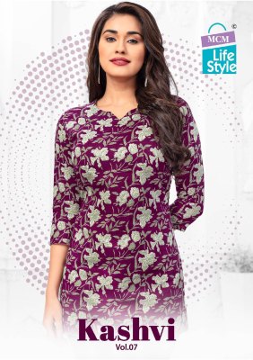 Kashvi vol 7 by MCM Life style pure cotton printed fancy short top catalogue western wear catalogs