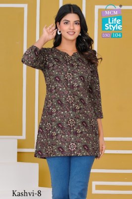 Kashvi vol 8 by MCM Fancy heavy cotton western top catalogue at affordable rate  western wear catalogs