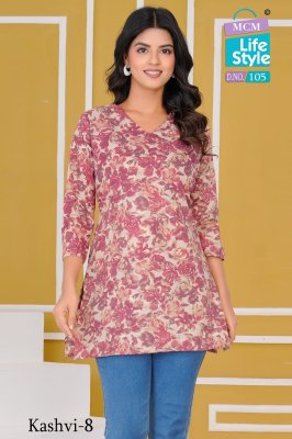 Kashvi vol 8 by MCM Fancy heavy cotton western top catalogue at affordable rate  western wear catalogs