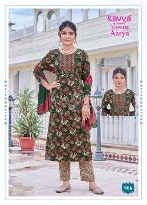 Kavya Aarya Vol 9 Teenage Girls Straight Cut Capsule Foil Print Kurti Set with Embroidered Neck  Comfort Fit Pants And Premium Chanderi Dupatta Set kurtis catalogs