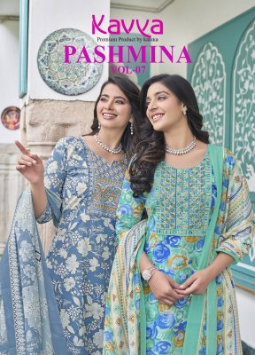 Kavya Pashmina Vol 7 Readymade Cotton Suits with Lining And Embroidery Collection  wholesale catalogs