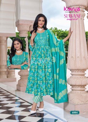 Kavya Suhani Vol 6 Umbrella Cut Kurti Set Poly Viscose with Embroidery And Chanderi Cotton Dupatta Wholesale kurtis catalogs