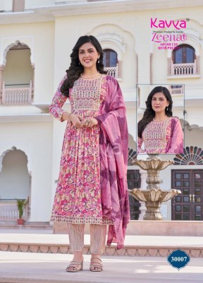 Kavya Zeenat Vol 30 Capsule Foil Print Embroidered Neck Top  Pant with Pocket And Chanderi Sequence Dupatta Suit Set Wholesale      kurtis catalogs