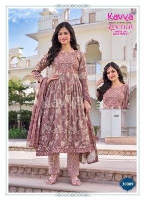 Kavya Zeenat Vol 30 Capsule Foil Print Embroidered Neck Top  Pant with Pocket And Chanderi Sequence Dupatta Suit Set Wholesale      kurtis catalogs