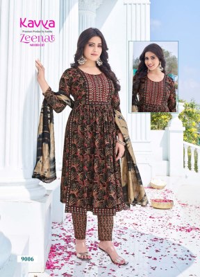 Kavya by Zeenat vol 9 capsule foil print Narya cut readymade suit catalogue at affordable rate readymade suit catalogs