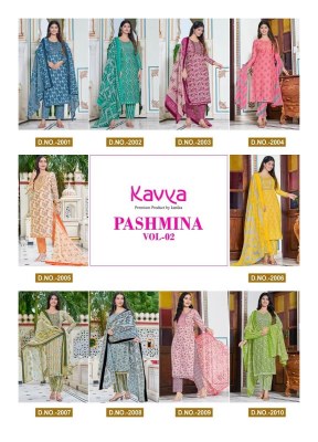 Kavya presenting pashmina vol 2 kurti pant with dupatta catalogue kurtis catalogs