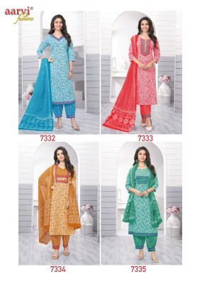 Kavya vol 1 by Aarvi fashion premium cotton kurti pant and dupatta  catalogue  readymade suit catalogs