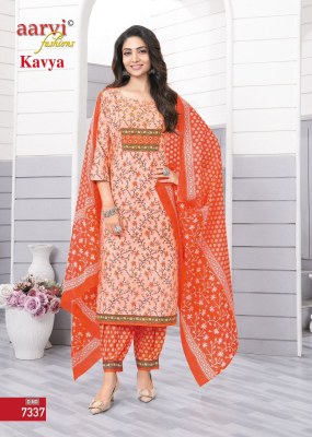 Kavya vol 1 by Aarvi fashion premium cotton kurti pant and dupatta  catalogue  readymade suit catalogs