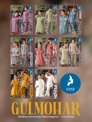 Kaya By Gulmohar kurti co ord set with work kurtis catalogs