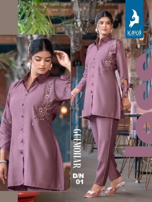 Kaya By Gulmohar kurti co ord set with work kurtis catalogs