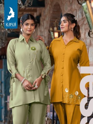 Kaya By Gulmohar kurti co ord set with work kurtis catalogs