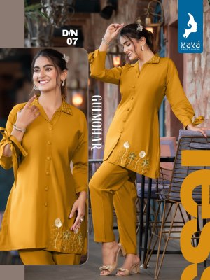 Kaya By Gulmohar kurti co ord set with work kurtis catalogs