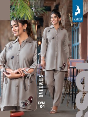 Kaya By Gulmohar kurti co ord set with work kurtis catalogs