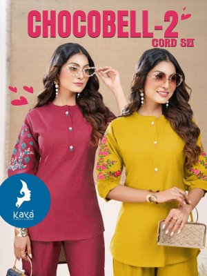Kaya Kurti 2 Piece Co-ord Set Catalogue  Chocobel Latest Designs and wholesale kurtis catalogs kurtis catalogs
