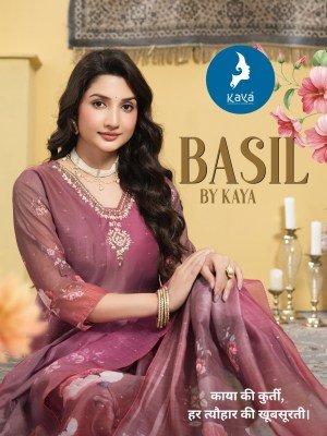 Kaya Kurti Basil Straight Cut Chanderi Digital Print Suit Set with Jari Butti Bottom And Dupatta Wholesale wholesale catalogs