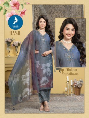 Kaya Kurti Basil Straight Cut Chanderi Digital Print Suit Set with Jari Butti Bottom And Dupatta Wholesale kurtis catalogs
