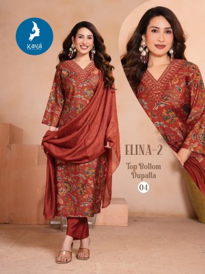 Kaya Kurti Elina 2 Designer Straight Kurti Pant Set with Chanderi Sequence Dupatta  Wholesale kurtis catalogs