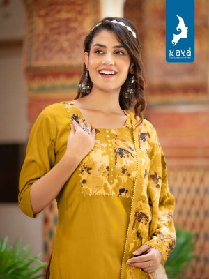 Kaya Kurti Presents Niharika Roman Silk 3pice Readymade suits catalogue wholesaler   kurtis catalogs