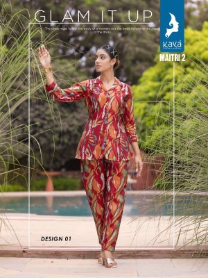 Kaya Kurti presents Maitri vol 2 co Ord set Kurti catalogue supplier  kurtis catalogs