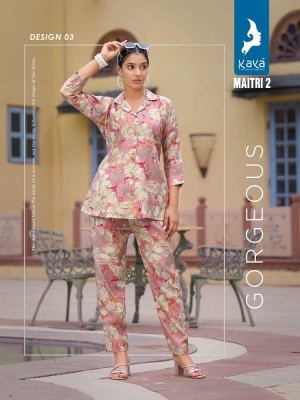 Kaya Kurti presents Maitri vol 2 co Ord set Kurti catalogue supplier  kurtis catalogs