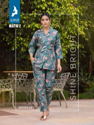 Kaya Kurti presents Maitri vol 2 co Ord set Kurti catalogue supplier  kurtis catalogs