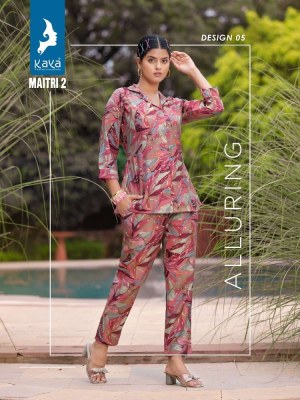 Kaya Kurti presents Maitri vol 2 co Ord set Kurti catalogue supplier  kurtis catalogs