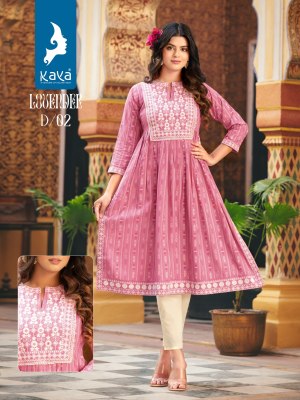 Kaya Lovender Nyra Cut Kurti catalogue online supplier  Kaya kurti