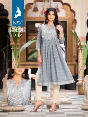 Kaya Lovender Nyra Cut Kurti catalogue online supplier  kurtis catalogs