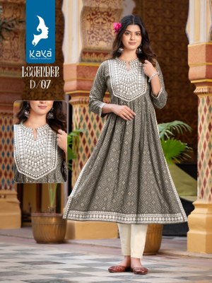 Kaya Lovender Nyra Cut Kurti catalogue online supplier  kurtis catalogs