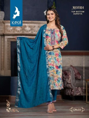 Kaya Mayuri Vol 4 Rayon Printed Kurti Pant With Fancy Dupatta Set wholesale Kurti catalogue  kurtis catalogs