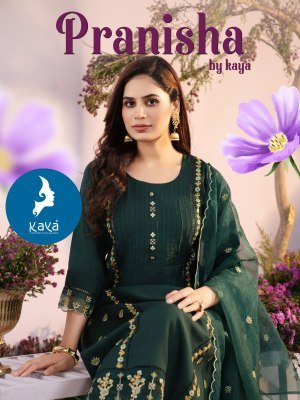 Kaya Pranisha Kurti Pant with Dupatta in Premium Vertican Fabric Stylish Ethnic Wear Wholesale Kaya kurti