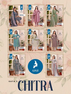 Kaya by Chitra fancy best quality  cotton printed kurti pant and dupatta catalogue at low rate readymade suit catalogs