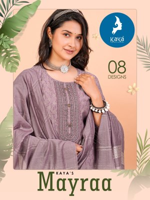 Kaya by Mayra fancy straight kurti pant and dupatta catalogue at amaviexpo Kaya kurti