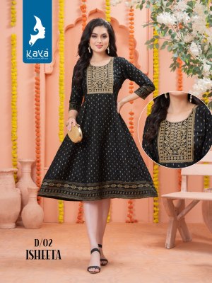 Kaya kurti isheeta slub silk with print kurti catalog at wholesale price kurtis catalogs