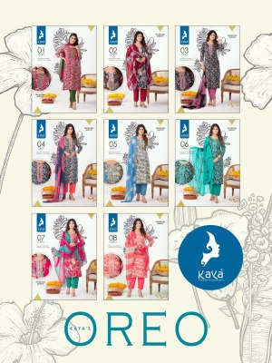 Kaya kurti presenting oreo 3 piece straight cut kurti catalog at wholesale price readymade suit catalogs