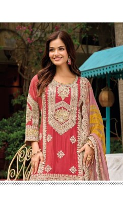 Kelly by Your Choice Semi pure Chinon Heavy Embroidered Fancy Sharara Suit collection at Affordable rate fancy sharara suit Catalogs