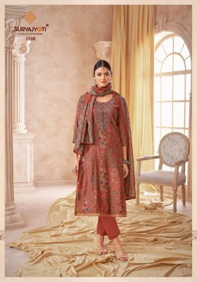 Kesha vol 1 by Suryajyoti Pure Modal Printed embroidered unstitched suit catalogue in low rate salwar kameez catalogs