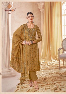 Kesha vol 1 by Suryajyoti Pure Modal Printed embroidered unstitched suit catalogue in low rate salwar kameez catalogs