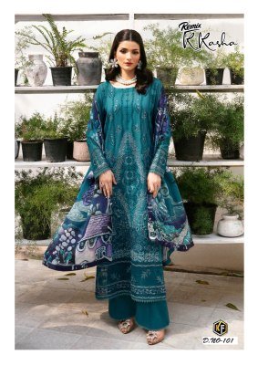 Keval Fab K Kasha Remix  Exclusive Karachi Designer Set Top And Bottom Designer Mal Mal Dupatta Wholesale kurtis catalogs