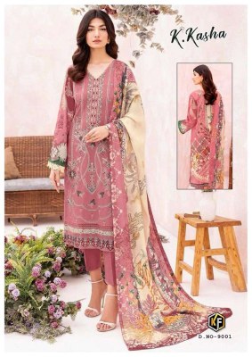 Keval Fab K Kasha Vol 9 Heavy Karachi Cotton Printed Suits With Mal Mal Cotton Dupatta Set catalogue  pakistani suit catalogs