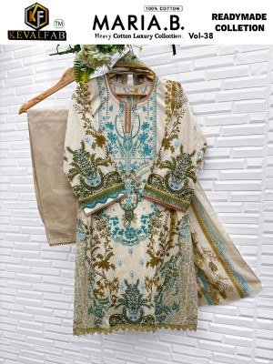 Keval Fab Maria B Vol 38 Heavy Cotton Print Readymade Wholesale Kurtis Set readymade suit catalogs